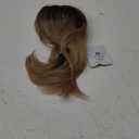 ALANHAIR Ombre Brown Blonde Wigs for Women Ash Blonde Wig with Curtain Bangs Shoulder Length Natural Synthetic Wig for Daily Use