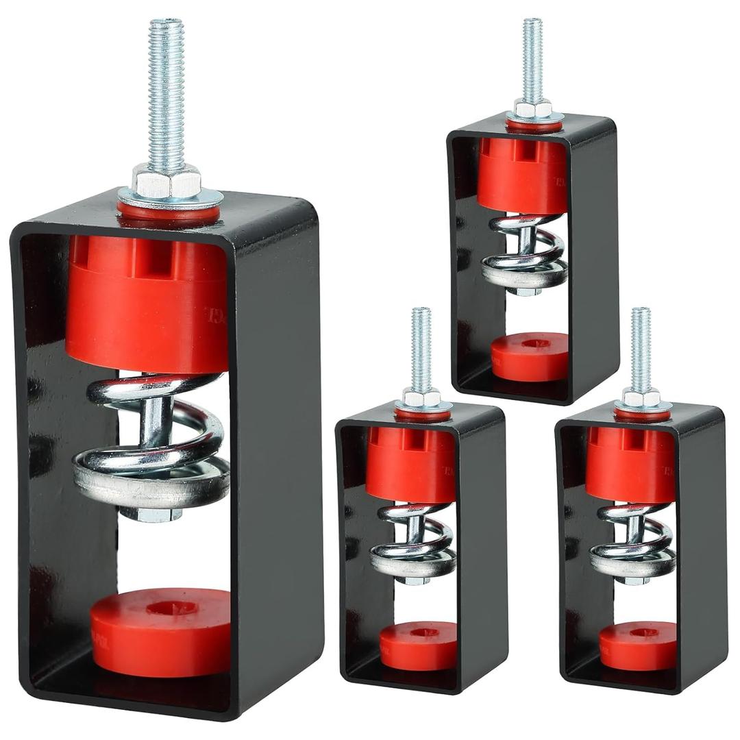 NATGAI Ceiling Spring Vibration Isolator Hangers for A/C Air Handler Bedroom Theater Studio, Anti Vibration, 110 Lb Capacity, 1.20" Deflection(4 Pack)