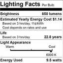 Qualilux Dusk to Dawn Light Bulbs Outdoor 850 Lumen, 60W Equivalent, Daylight Deluxe 6000K, LED 9.5W, A19, E26 Base, 4-Pack, HQ-H010