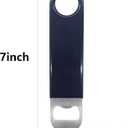 3 Pack Bottle Openers,Beer Bottle Openers, Speed Openers, Stainless Steel Flat Bottle Opener with Exquisite Packaging, for Kitchen, Bar or Restaurant 7 inches Red, Black, Blue