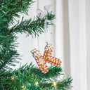 Christmas Letter Ornaments, Letter Ornaments for Xmas Tree,Hanging Christmas Ornament Gift for Mother Friends Sister Wife Grandma Women Men (-K, Gingerbread Man)