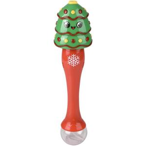 Rhode Island Novelty Light-Up Christmas Tree Bubble Wand 13.5"