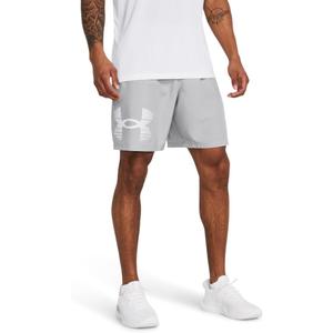 Under Armour Men's Woven Graphic Shorts (Medium, (011) Mod Gray / / White)
