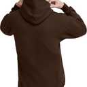 Hanes mens Ultimate Sweatshirt, Heavyweight Fleece Hoodie, Cotton Sweatshirt for Men (Brown, M)