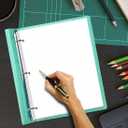 3-Hole Dotted Paper Refills, Letter Size 100Sheets / 200Pages Loose-Leaf Paper, 100gsm, White, 8.5'' x 11''