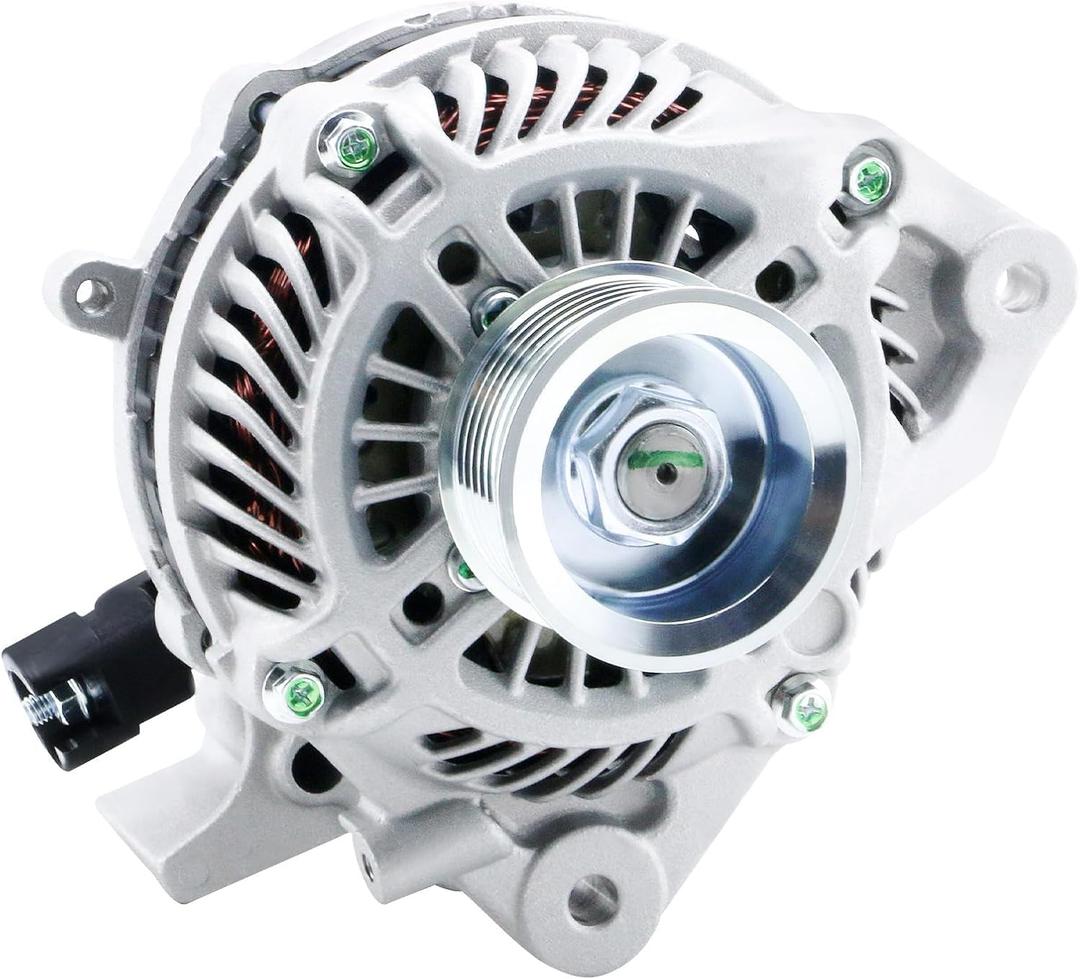 BDELI Alternator 11176N Replacement New for 1.8L L4 2006-2011 Honda Civic, 7-Groove Pulley, 80A 12V, 11176, 31100RNAA01, 31100RNAA01RM, 31100RNAA012M2, AHGA67, A002TC1391, SB347, LRA3157