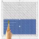Quilting Ruler- 12.5 * 12.5" Slotted Rulers for Quilting and Sewing Quilt Strip Rulers for Fabric Precise Cutting