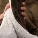 Bedsure GentleSoft Fluffy Sherpa Fleece Faux Fur Blankets Queen Size for Bed, Bedroom Decor Winter Bedding Thick Warm Full Queen Blankets, Fuzzy Plush Soft Heavy Mink Cozy Gifts, Tie Dye Brown 90x90