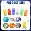 CHUNNIN 36 PCS Space Party Favors Outer Space Birthday LED Light Up Finger Lights, Glow in the Dark Galaxy Planet Finger Light Bulk for Goodie Treat Bags Stuffers Solar System Birthday Party Supplies