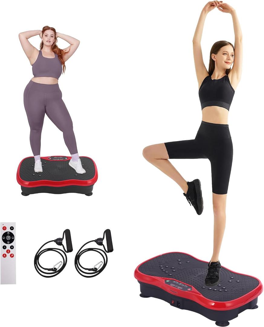 Vibration Plate Exercise Machine for Lymphatic Drainage&Weight Loss, 330lbs