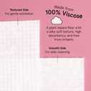 grace & stella Face Towels Disposable - Travel Essentials - Ultra-Soft & Absorbent Face Wipes Towelettes - XL Facial Towels for Cleansing & Makeup Removal - Lint-Free Facial Tissue - Vegan (60 Count)