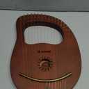 Donner Lyre Harp, 16 Metal Strings, Mahogany Body and Copper Saddle DLH-003 Lyre Harp with Tuning Wrench, Spare String Set, Black Gig Bag, Manual, Ancient Greece Style