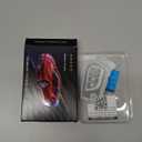 Sindeda for Toyota Key Fob Cover with Keychain Soft Full Protection Case Compatible with 2019-2025 RAV4 LE 2018-2024 Camry LE/SE, 2017-2025 Corolla LE/SE 2018-2022 C-HR LE (4 Buttons, Silver)