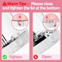 Creami Swirl Pints & Lids for Ninja Swirl Ice Cream Maker NC700 Series, Swirl Container Replacement for Ninja Creami, BPA-Free & Dishwasher Safe (Pink&Blue, 2Pcs)