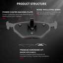 cciyu D781 D763 Front Rear Ceramic Brake Pads Kits 8pcs fit For BMW 318i,318is,318ti,3i,323Ci,323i,323is,325Ci,325i,325is,325xi,328Ci,328i,328is,Z3,Z4