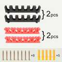 Fishing Rod Holder Wall Mount Fishing Pole Rack Garage Shed or Boat Holds 6 Rods Space-Saving Storage Organizer for Indoor & Outdoor Fishing Gear