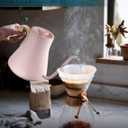 INTASTING Gooseneck Electric Kettle with 1 Temperature Control for Pour Over Coffee & Tea, Quick Heating, BPA-Free Stainless Steel, Built-in Brew Timer, 1500W/0.9L (Munch Pink)