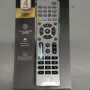 GE 4-Device Universal Remote Control, Designer Series, Brushed Nickel/Silver, 33709