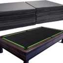 Pool Table Insert Mat for Pool Table Protection Billiard Table to Dining Table Foldable Removable Foam Mat with Zipper, Black