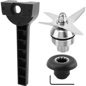 Blade Replacement Parts for Vitamix,Blade Replacement for Vitami,with Wrench and Drive Sockaet Removal Tool Kit,Compatible With Vitamix 64oz and 32oz Container,Accessories for Vitamix (Silver)
