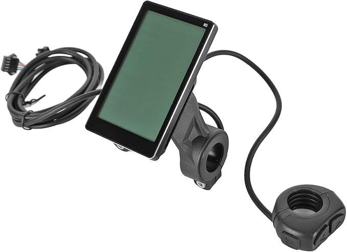 Electric M5 LCD Display, ABS, Switch Buttons, Lightweight Speedometer, Power Indicator, 31.8mm 22.2mm, Compact Portable, for E Bikes Scooters