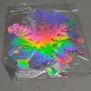 Gueevin 16 Pcs 12" Large Christmas Snowflake Ornament Xmas 3D Iridescent Snowflakes 3D Laser Paper Snow Flakes in 4 Classic Designs for Winter Xmas Party Wonderland Christmas Birthday Party Decor (Multi Color)