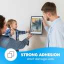 LLPT Picture Hanging Strips Detachable | 24 Pairs (48 Strips) | Medium 0.75" x 2.9" | Picture Hangers Without Nails | Removable Adhesive | for Wall Posters Photos (MB19724) | Black