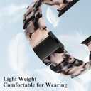 Resin Band Compatible for Apple Watch Bands for Women 40mm 41mm 42mm 38mm 44mm 45mm 46mm 49mm, Lightweight Dressy Bracelet for iWatch Bands Series 11 SE 10 9 8 7 6 5 4 3 2 1 Ultra