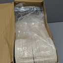 Qunclay 50 Pcs Velvet Heart Hangers, Non-Slip Felt Clothes, Heavy Duty Sturdy Heart Clothes Coat Hanger, Cute Kawaii Room Decor for Adult Women, Space Saving No Hanger Mark, 360 Swivel Hook, White