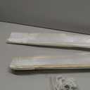 tonchean Partition Curtain Rod 6.56FT U-Shape Room Divider without Curtains Metal Support Wall Mounted Privacy Partition Rod with Flat Hook Inherent for Beauty Salon Spa Bedroom Hospital, Gold