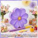 Aoriher Daisy Flower Piata Set with Blindfold and Bat Purple Flower Piata Daisy Party Game for Birthday Baby Shower Gender Reveal Wedding Floral Mother's Day Princess Party Supplies Decorations