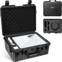 Starlink Mini Case, Waterproof Hard Case with Foam for Precision Fit, Upgraded Latch, Lightweight and Portable, Perfect for Starlink Mini Dish Kit, Travel, Camping, RV,Indoor & Outdoor Use