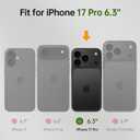 FLIPALM Wallet Case for iPhone 17 Series with Wrist Strap - PU Leather Folio Flip with Credit Card Holder & Kickstand, Protective Cover (Black, for iPhone 17 Pro)