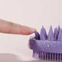 Purple Double-sided Hair Brush, Portable Massage Comb
