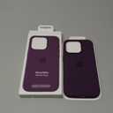 Apple iPhone 16 Pro Silicone Case with MagSafe and Camera Control: Lightweight Phone Case, Wireless Charging Compatible, Smooth Matte Finish Plum