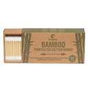 Precision Tip Bamboo Cotton Swabs 500 Count | Eco-Friendly & Pure Cotton Buds | Double Tipped Sticks | 100% Plant-Based & Natural | Perfect for Nails & Makeup, Fine Cleaning, Arts & Crafts