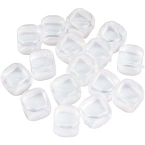 Reusable Ice Cubes, Fake Ice Cubes 70 Pack, Clear Refreezable Silicone Ice Cubes for Drinks, Whiskey, Vodka or Coffee, Washable Non-Melting Non-Diluting
