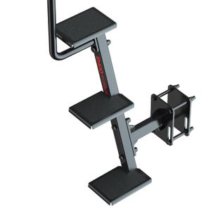 ZHDD Heavy-Duty Side-Mount Boat Trailer Steps with Handrail – 500LB Capacity, Steel Anti-Slip Steps, Compatible with 2"-4" W x 3"-5" H Trailer Tongues, All-Steel Powder Coated (3 Steps)