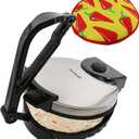 10inch Roti Maker by StarBlue with FREE Roti Warmer - The automatic Stainless Steel Non-Stick Electric machine to make Indian style Chapati, Tortilla, Roti AC 120V 50/60Hz 1200W