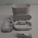 ELPHECO Automatic Motion Sensor Trash Can - 2 Gallon Slimline for Bathroom, Bedroom, Kitchen, Office - White with Gold Trim