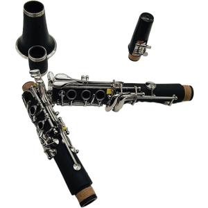 Clarinet Instrument Professional Clarinet C Tune Ebony Wood Or Bakelite Sliver Plated Keys With Clarinet Accessories