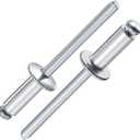 (250Pcs) 3/16"x1/2" Aluminum blind pro Rivets,Aluminum Grip and Steel Mandrel
