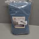 H.VERSAILTEX Ottoman Cover Slipcover Rectangle Fit Length 29'-34' Footrest Sofa Slipcovers Stool Cover Footstool Protector Covers Feature Stretch Soft Jacquard Fabric Removable Washable - Dusty Blue