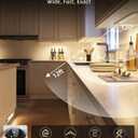 EZVALO 5-Pack Under Cabinet Lighting with Charging Station, 2400mAh Motion Sensor Light, LED Coutner Lights Wireless, 3000K Dimmable, Timer, Magnetic, with Remote Control for Kitchen, Closet, Stair