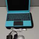 Mini Laptop Computer, 10.1 inch Android 13, 4GB RAM, 128GB Storage, HD IPS Display, 1280x800 Pixel, Portable Netbook with Allwinner A523 CPU Black (Blue)