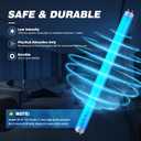 COOSPIDER T8 F10 U/V BL 10W Replacement Light Bulb, CFL Fluorescent Straight Tube Fluorescent Light for Home/Office, 13 Inch Light Tube for 20W Electric Zapper G13 Base, 10W 4PCS
