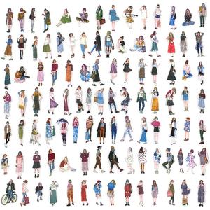 200pcs People Stickers, DaKuan People Stickers for Journaling Scrapbooking Fashion Girl Scrapbook Sticker for Journaling, Bullet Journals Supplies DIY Craft