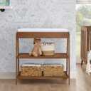 Delta Children Scout Changing Table, Chestnut, 35.25"W x 18.75"D x 34.7"H