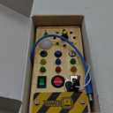Montessori Wooden Busy Board with 8 LED Light switches, Sensory Toys Light Switch Travel Toys for 1+ Year Old Baby and Toddler