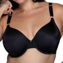 Vanity Fair Women's Full Coverage Beauty Back Smoothing Bra (34B-42D) (40C, Underwire - Black)